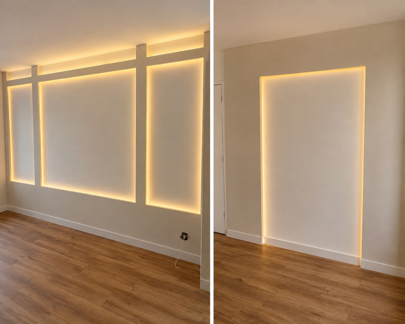 Wandpanelen met LED-verlichting